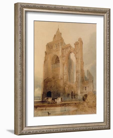 Croyland Abbey, Crowland-John Sell Cotman-Framed Giclee Print