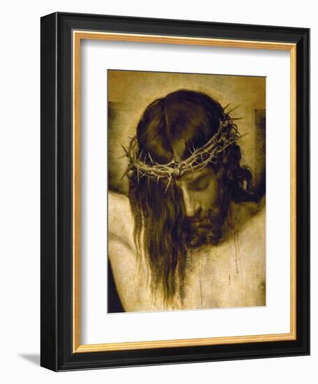 Crucified Christ (Detail of the Head), Cristo Crucificado-Diego Velazquez-Framed Giclee Print