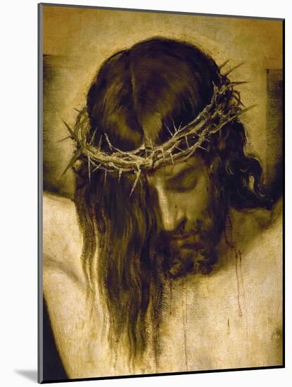 Crucified Christ (Detail of the Head), Cristo Crucificado-Diego Velazquez-Mounted Giclee Print