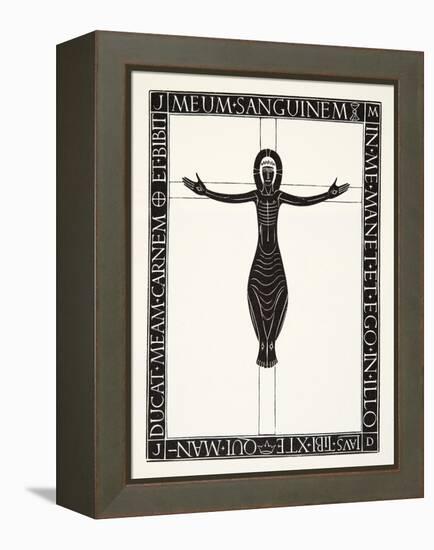 Crucifix, 1919-Eric Gill-Framed Premier Image Canvas