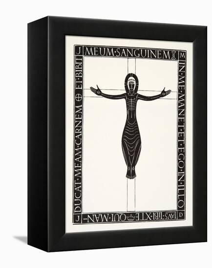 Crucifix, 1919-Eric Gill-Framed Premier Image Canvas