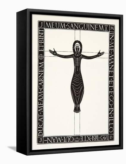 Crucifix, 1919-Eric Gill-Framed Premier Image Canvas