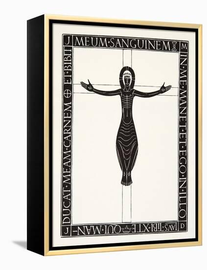 Crucifix, 1919-Eric Gill-Framed Premier Image Canvas