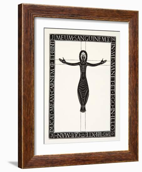 Crucifix, 1919-Eric Gill-Framed Giclee Print