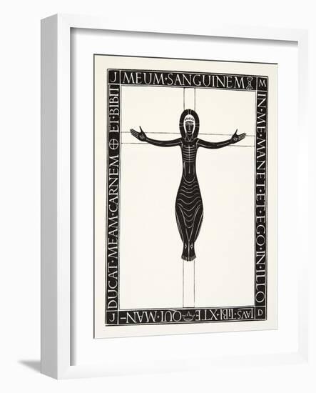 Crucifix, 1919-Eric Gill-Framed Giclee Print