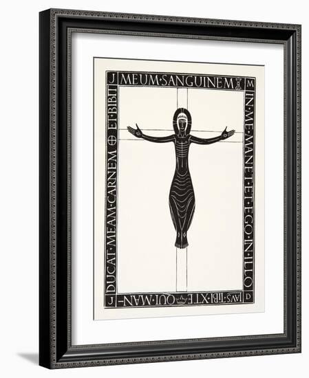 Crucifix, 1919-Eric Gill-Framed Giclee Print