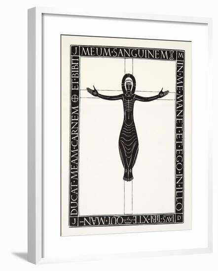 Crucifix, 1919-Eric Gill-Framed Giclee Print