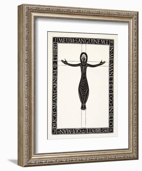 Crucifix, 1919-Eric Gill-Framed Giclee Print