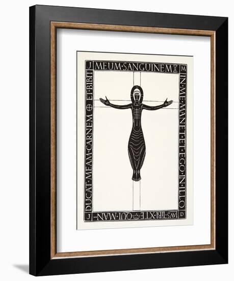 Crucifix, 1919-Eric Gill-Framed Giclee Print