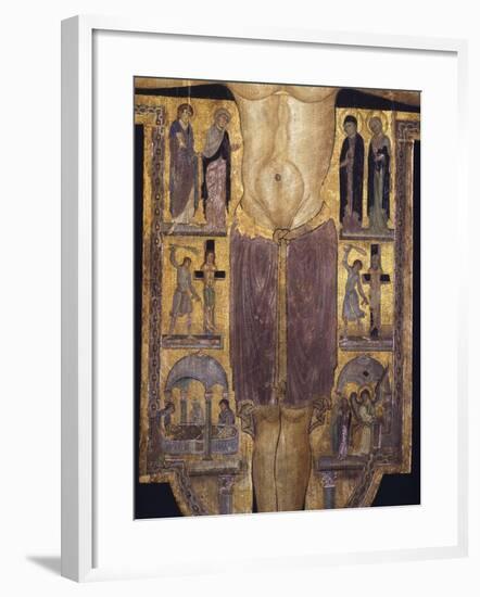 Crucifix, Detail of Central Part, 12th Century-null-Framed Giclee Print
