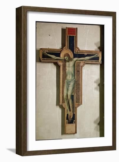 Crucifix from the Chapel of Isotta Degli Atti, circa 1312-Giotto di Bondone-Framed Giclee Print