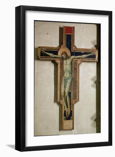 Crucifix from the Chapel of Isotta Degli Atti, circa 1312-Giotto di Bondone-Framed Giclee Print