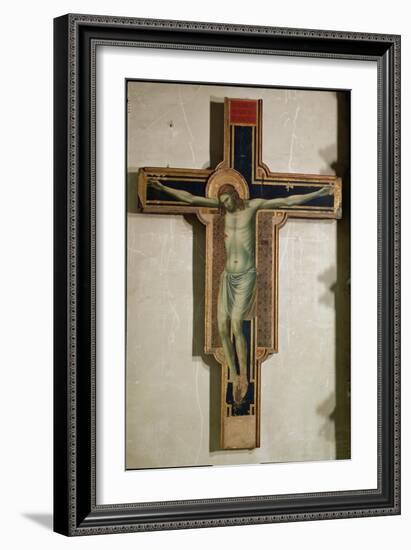 Crucifix from the Chapel of Isotta Degli Atti, circa 1312-Giotto di Bondone-Framed Giclee Print