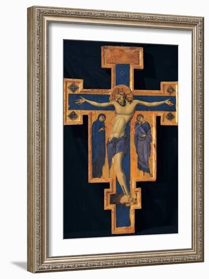 Crucifix-Master of the Blue Crosses-Framed Art Print