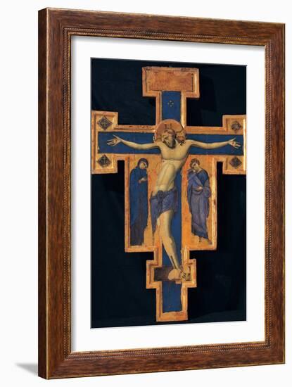 Crucifix-Master of the Blue Crosses-Framed Art Print