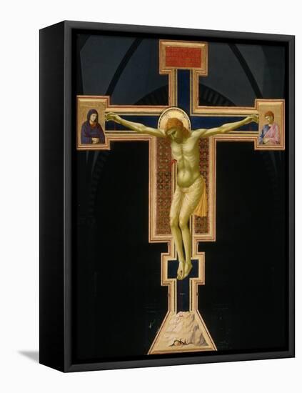 Crucifix-Giotto di Bondone-Framed Premier Image Canvas