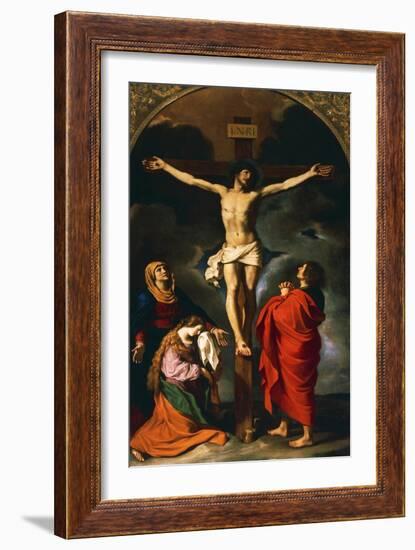 Crucifixion, 1466-1645-Giovanni Francesco Barbieri-Framed Giclee Print