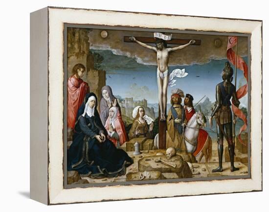 Crucifixion, 1509-1518-Juan de Flandes-Framed Premier Image Canvas