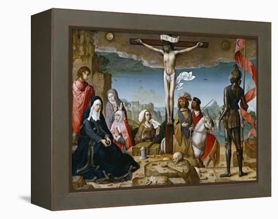 Crucifixion, 1509-1518-Juan de Flandes-Framed Premier Image Canvas