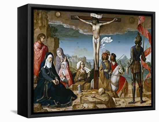 Crucifixion, 1509-1518-Juan de Flandes-Framed Premier Image Canvas