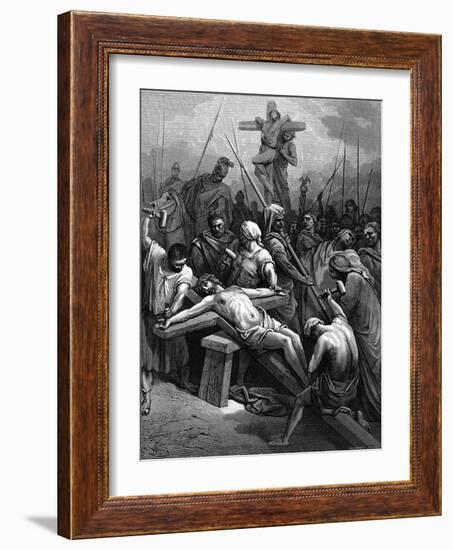 Crucifixion, 1866-Gustave Doré-Framed Giclee Print