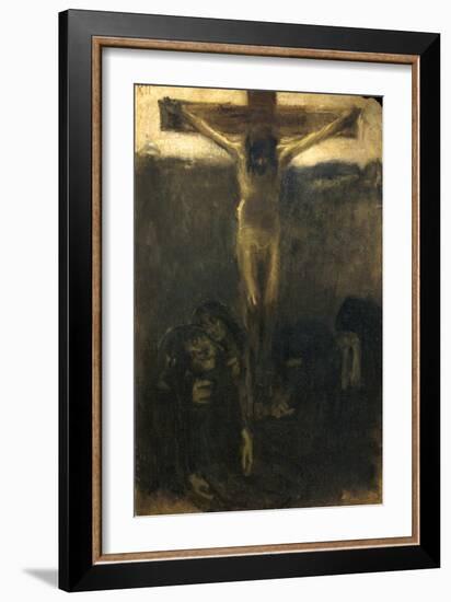 Crucifixion, 1890-1900-Gaetano Previati-Framed Giclee Print