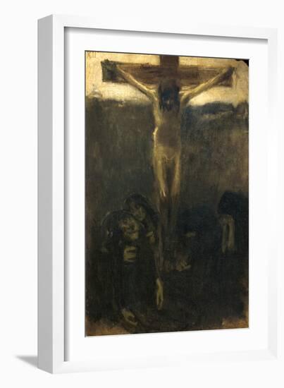 Crucifixion, 1890-1900-Gaetano Previati-Framed Giclee Print