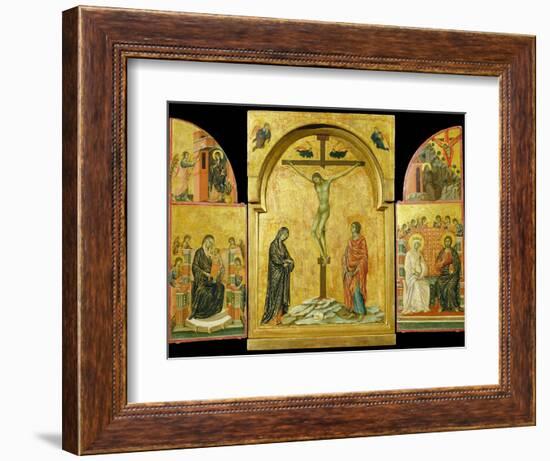 Crucifixion Altarpiece-Duccio di Buoninsegna-Framed Photographic Print