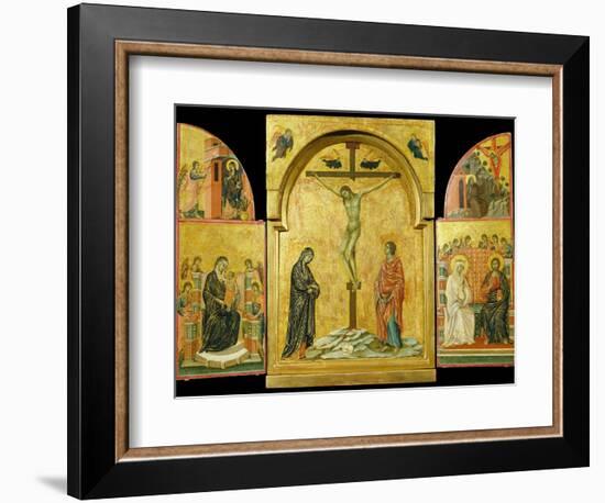 Crucifixion Altarpiece-Duccio di Buoninsegna-Framed Photographic Print