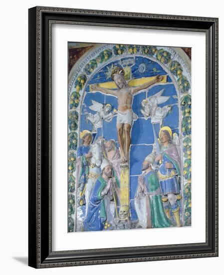 Crucifixion, Bas Relief-Luca Della Robbia-Framed Photographic Print