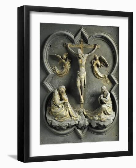 Crucifixion, Bronze Panel-Lorenzo Ghiberti-Framed Giclee Print