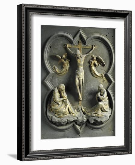 Crucifixion, Bronze Panel-Lorenzo Ghiberti-Framed Giclee Print