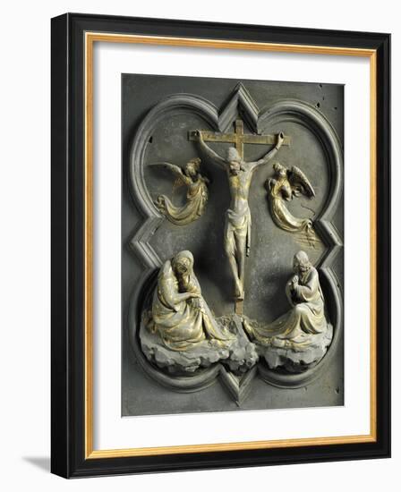 Crucifixion, Bronze Panel-Lorenzo Ghiberti-Framed Giclee Print