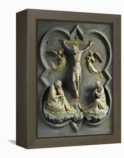 Crucifixion, Bronze Panel-Lorenzo Ghiberti-Framed Premier Image Canvas