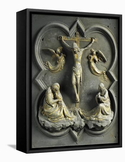 Crucifixion, Bronze Panel-Lorenzo Ghiberti-Framed Premier Image Canvas