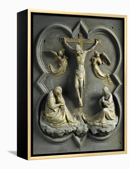 Crucifixion, Bronze Panel-Lorenzo Ghiberti-Framed Premier Image Canvas