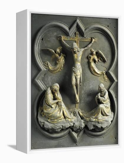 Crucifixion, Bronze Panel-Lorenzo Ghiberti-Framed Premier Image Canvas