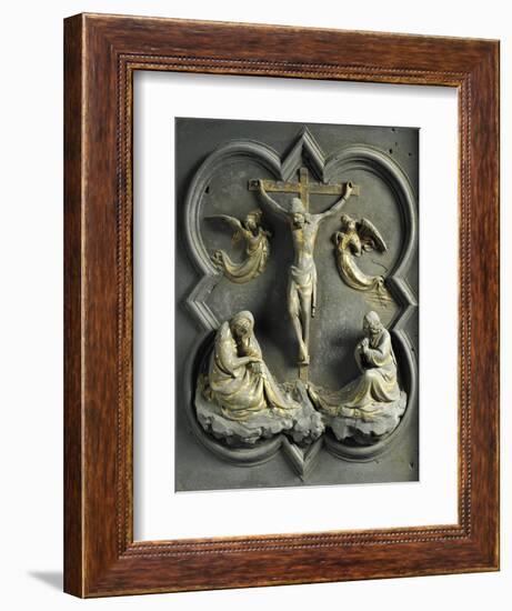 Crucifixion, Bronze Panel-Lorenzo Ghiberti-Framed Giclee Print