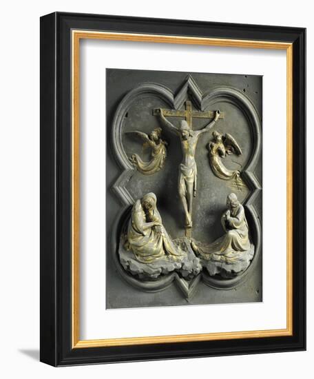 Crucifixion, Bronze Panel-Lorenzo Ghiberti-Framed Giclee Print