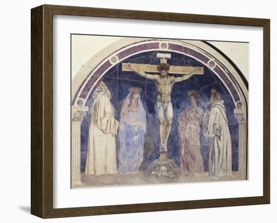 Crucifixion, Fresco-Andrea Del Castagno-Framed Giclee Print