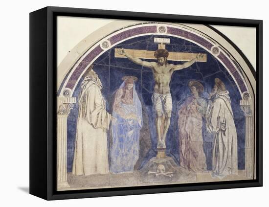 Crucifixion, Fresco-Andrea Del Castagno-Framed Premier Image Canvas