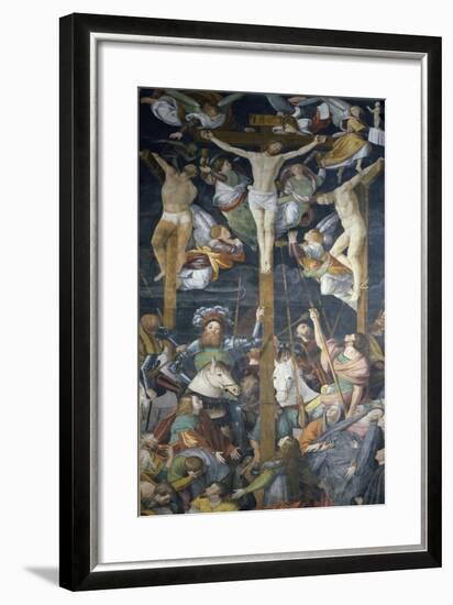 Crucifixion, Fresco-Gaudenzio Ferrari-Framed Giclee Print