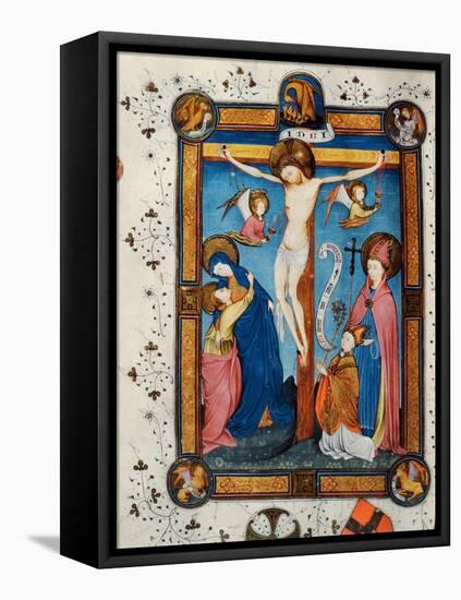 Crucifixion, Illustration from the Missal of Master Pancratino, C. 1430 (Vellum)-Italian-Framed Premier Image Canvas