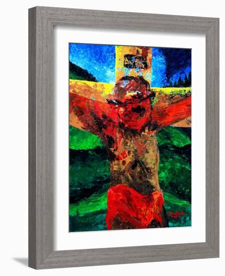 Crucifixion- it Is Finished, 2009-Patricia Brintle-Framed Giclee Print