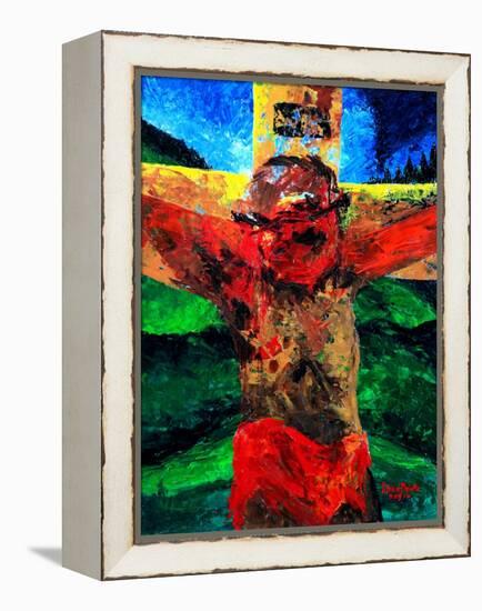 Crucifixion- it Is Finished, 2009-Patricia Brintle-Framed Premier Image Canvas