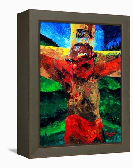 Crucifixion- it Is Finished, 2009-Patricia Brintle-Framed Premier Image Canvas