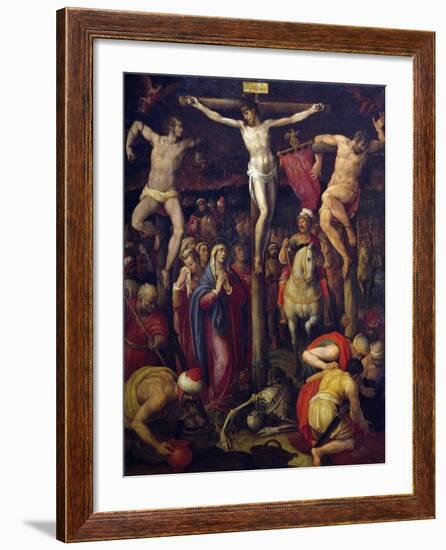 Crucifixion of Christ, 1569-Stradanus-Framed Giclee Print