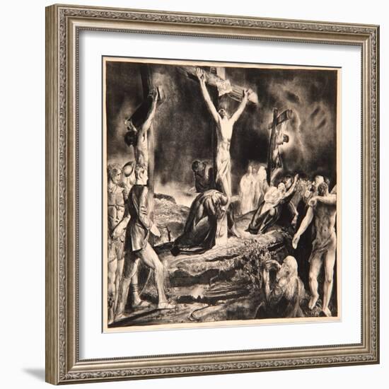 Crucifixion of Christ, 1923-George Wesley Bellows-Framed Giclee Print