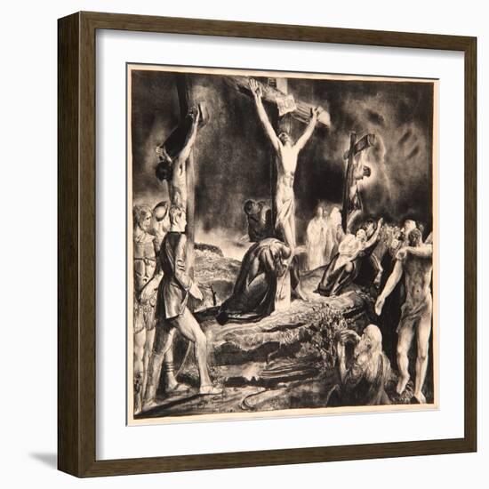 Crucifixion of Christ, 1923-George Wesley Bellows-Framed Giclee Print