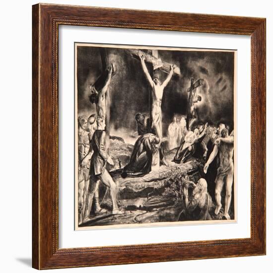 Crucifixion of Christ, 1923-George Wesley Bellows-Framed Giclee Print